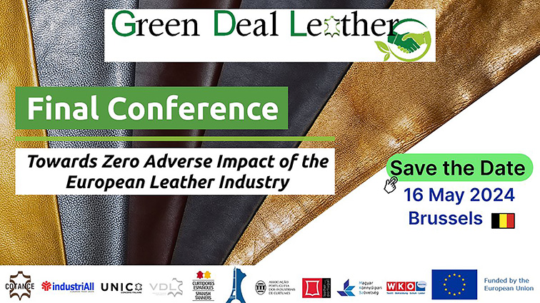 UGT FICA estará presente en la conferencia final del proyecto Green Deal Leather