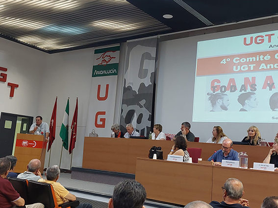 UGT FICA reconoce el papel de Carmen Castilla en su despedida al frente de UGT Andalucía 
