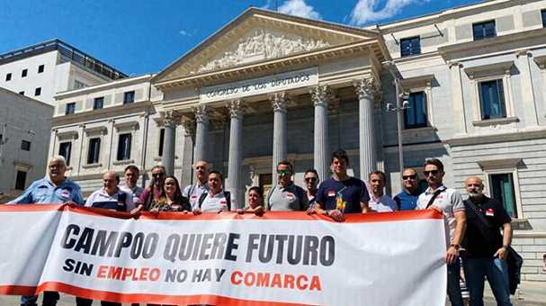 Los sindicatos exponen en el Congreso la delicada situación de la fábrica de Sidenor y de la Comarca de Campoo