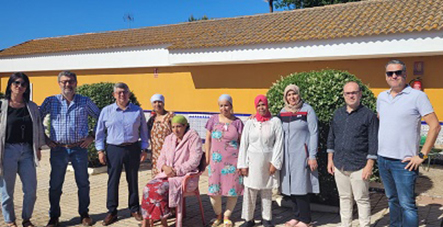 UGT FICA Andalucia visita a las trabajadoras marroquíes afectadas en el accidente del autobús