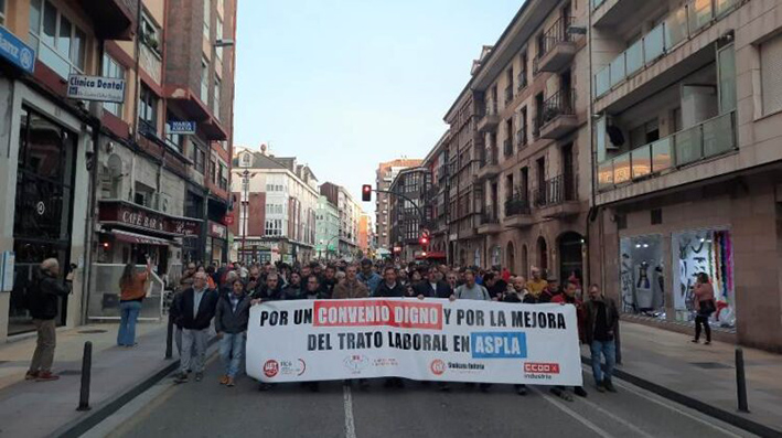 La huelga prosigue en Aspla tras rechazar la empresa la propuesta sindical en el ORECLA  