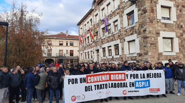 La huelga prosigue en Aspla tras rechazar la empresa la propuesta sindical en el ORECLA  