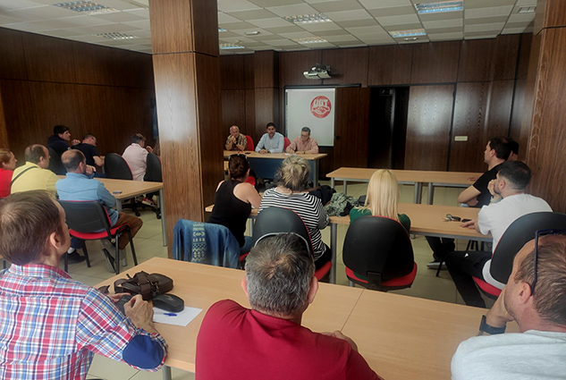 Reunión de delegados y delegadas de UGT FICA Incarlopsa en Tarancón (Cuenca)