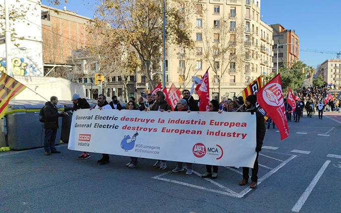 Huelga en el Grupo General Electric por el despido de 199 trabajadores en España