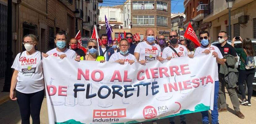 UGT FICA CLM considera que las causas del cierre de Florette en Iniesta (Cuenca) no están justificadas