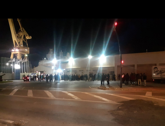 Seguimiento masivo de la huelga indefinida del metal de Cádiz