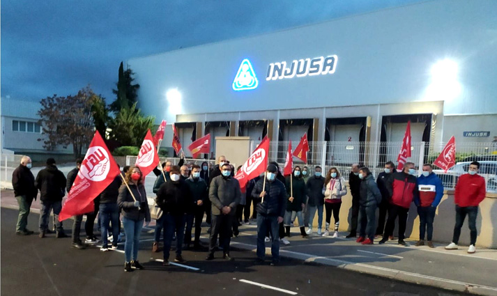 El seguimiento de la primera jornada de huelga del metal de Alicante supera el 90%