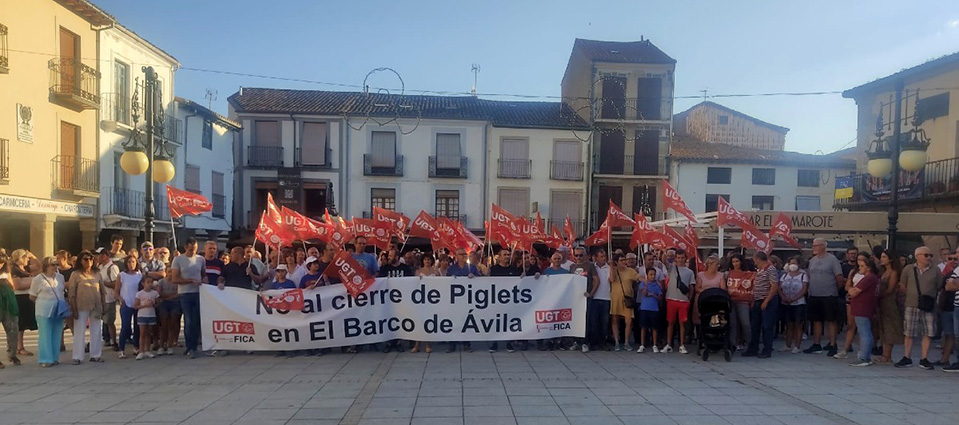 UGT FICA Ávila tilda de ridículas las propuestas planteadas por Piglets para el traslado de los trabajadores a Huelva