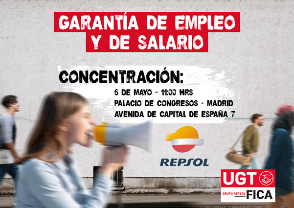 UGT FICA inicia el 6 de mayo un proceso de movilizaciones en el Grupo Repsol