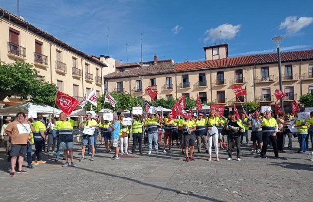 Nueva movilización de los trabajadores de Aquona en Palencia