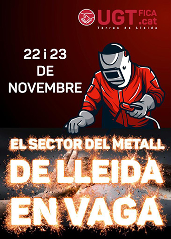 El sector del metal de Lleida, en huelga