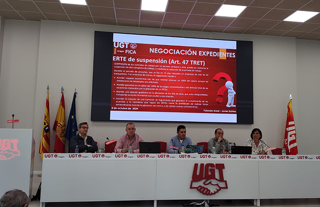 UGT FICA Aragón organiza una jornadas sobre las novedades legislativas en nuestros sectores