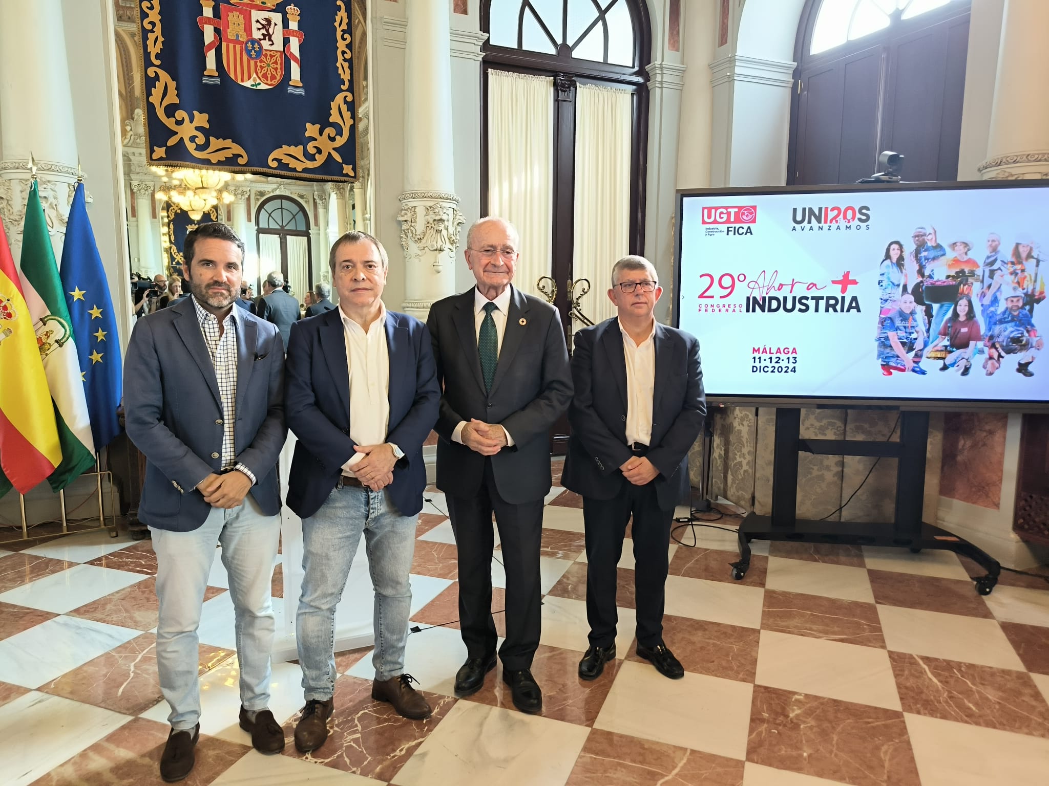 Mariano Hoya presenta el 29º Congreso Federal de UGT FICA, que se celebra en Málaga entre el 11 y el 13 de diciembre