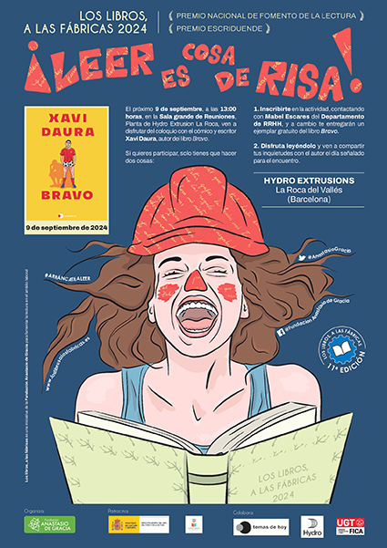 La risa, protagonista de la 11ª Edición de «Los libros a las fábricas» que se inicia hoy