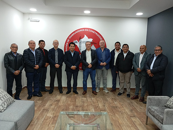 UGT FICA se reúne con la Federación de Trabajadores en Construcción Civil del Perú