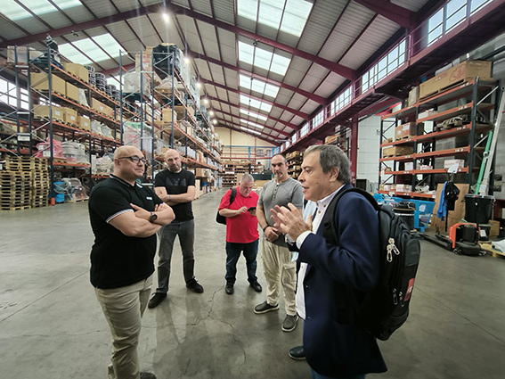 Mariano Hoya visita la planta de Sacmi Ibérica en Castellón