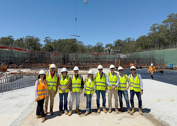 UGT FICA visita las obras de la planta de pretratamiento de agua de Acciona en Sídney