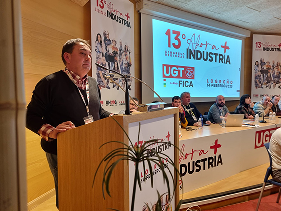 Juan Carlos Alfaro, elegido secretario general de UGT FICA La Rioja con el 97,33% de los votos