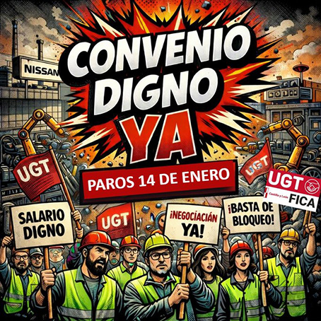 140126 Cartel Paro Nissan Avila