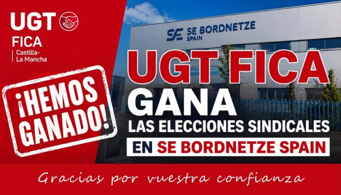 UGT FICA gana las primeras elecciones sindicales en Se Bordnetze Spain, empresa del grupo Sumitomo en Cuenca