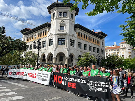 El comité de Nestlé en La Penilla solicita una mesa de trabajo sobre el ERE con participación de los sindicatos