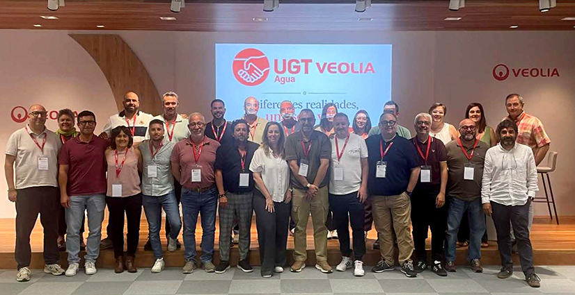 UGT FICA Veolia Agua reúne a representantes de todo el territorio bajo el lema "Diferentes realidades, una sola voz"