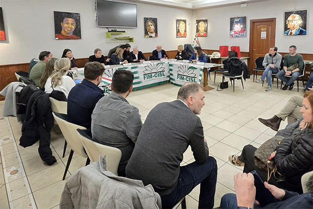 UGT FICA estrecha aún más sus relaciones con el sindicato italiano FIM CISL