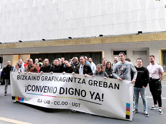UGT firma el preacuerdo para Artes Gráficas de Bizkaia tras casi 15 años de bloqueo