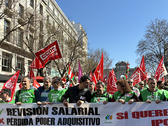 280226 Manifestacion Iberdrola en Madrid