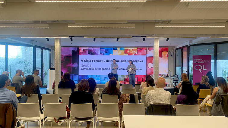 UGT FICA participa en el V Ciclo Formativo de Negociación Colectiva del Consell de Relacions Laborals de Catalunya.