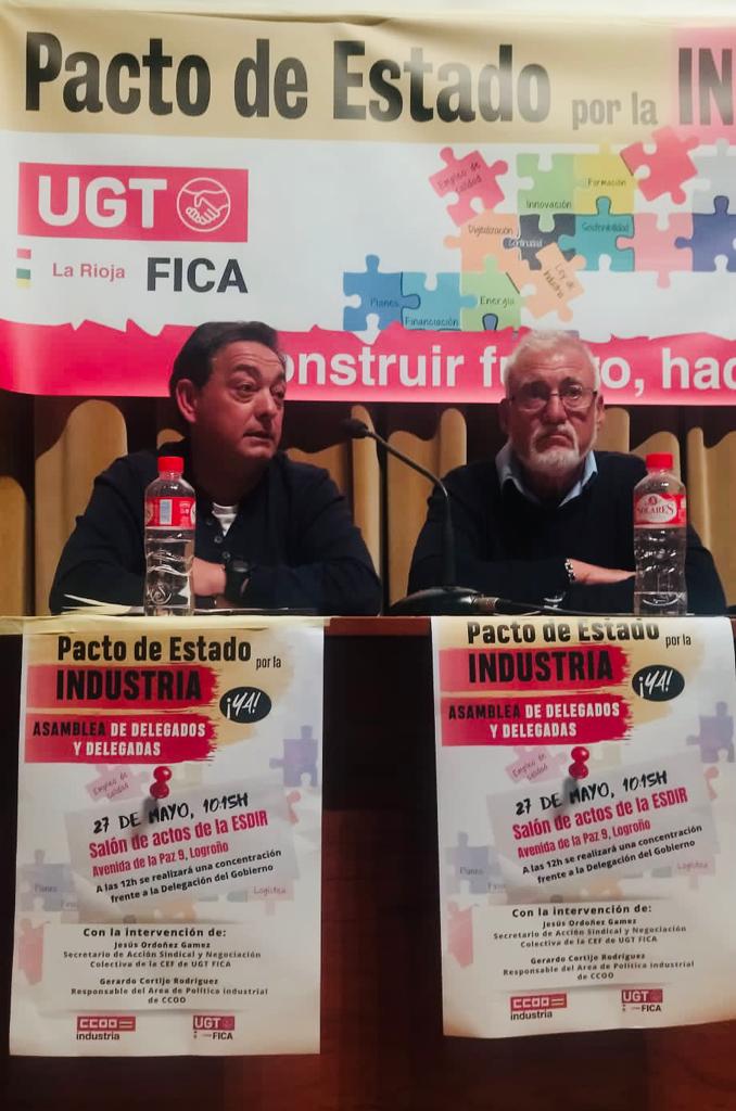 Asamblea conjunta en Logroño para exigir un pacto de Estado por la Industria