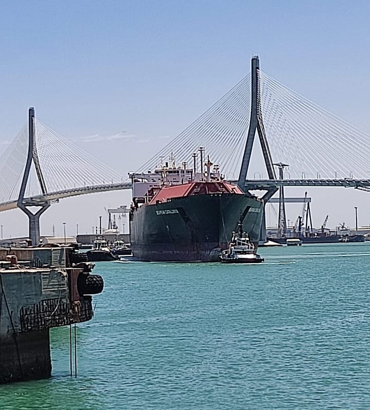 Un nuevo gasero llega para dar empleo a los astilleros de Navantia de la Bahía de Cádiz