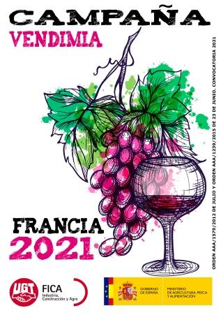 UGT FICA presenta mañana en Rueda de Prensa la campaña de la Vendimia Francesa 2021 – “Trabajar con derechos”
