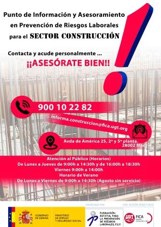 NUEVO HORARIO DE VERANO PUNTO INFORMATIVO SECTOR CONSTRUCCIÓN (AS2017-0016)